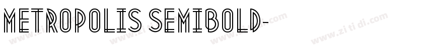 Metropolis semibold字体转换